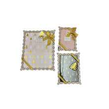 Load image into Gallery viewer, Nicole Miller Silver Embellished Photo Picture Frame Set(3) - Rhinestone