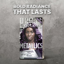 Load image into Gallery viewer, Permanent Hair Color by Got2b Metallics M64 Purple Night Charcoal