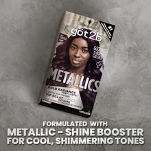 Load image into Gallery viewer, Permanent Hair Color by Got2b Metallics M64 Purple Night Charcoal