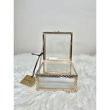 Load image into Gallery viewer, Nicole Miller Glass Art Box Keepsake Jewelry Trinket Box