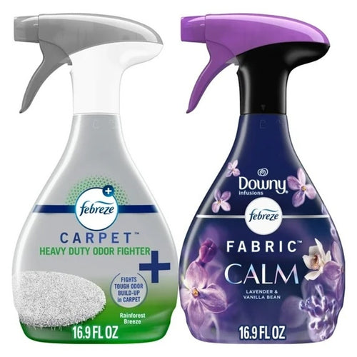 Fabric Refresher spray by Febreze - Fabric Calm & Carpet Heavy Duty Odor 2 pack