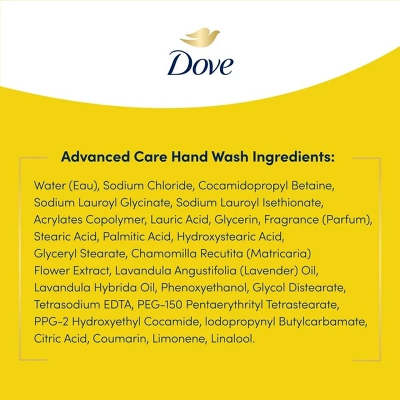 Dove Advanced Care Daily Use Women's Hand Soap All Skin Lemon Zest & Mint, 12 oz