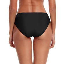 Load image into Gallery viewer, Full Coverage Bikini Bottom Mid Rise Ruched Sides Swim by Ocean Blues