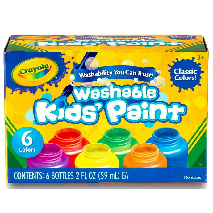 Washable Kids Paint - 6 colors